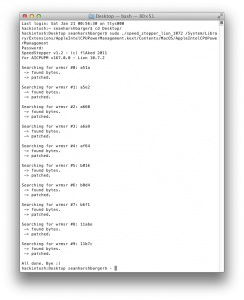 Speed Stepper in Terminal